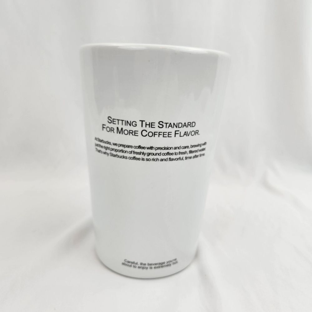 ☕️Vintage Starbucks 2000 Large Porcelain Utensil Holder/Coffee Canister - Picture 4 of 9